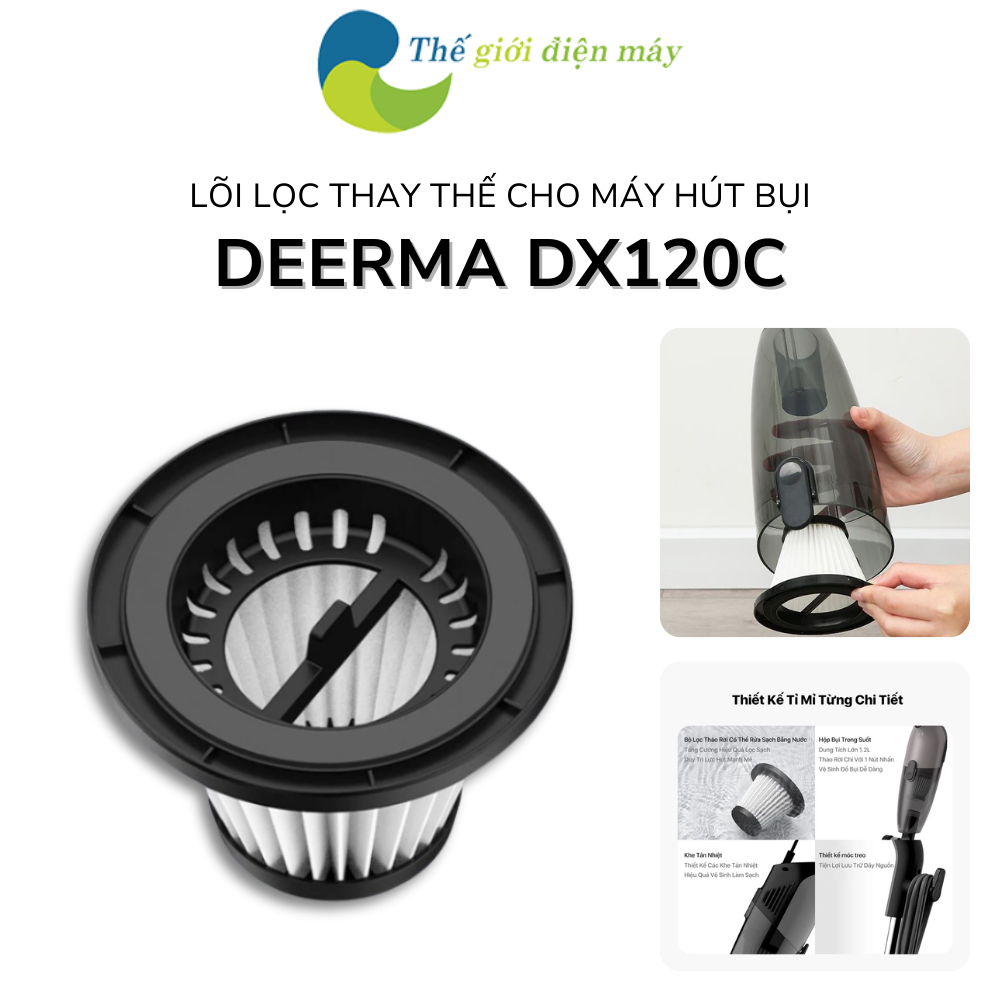 Lõi lọc thay thế cho Máy hút bụi Deerma DX120C