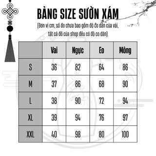 Sườn Xám Vải Đen Co Dãn Kiểu Cột Nơ Vải Đẹp 40-60 Kg