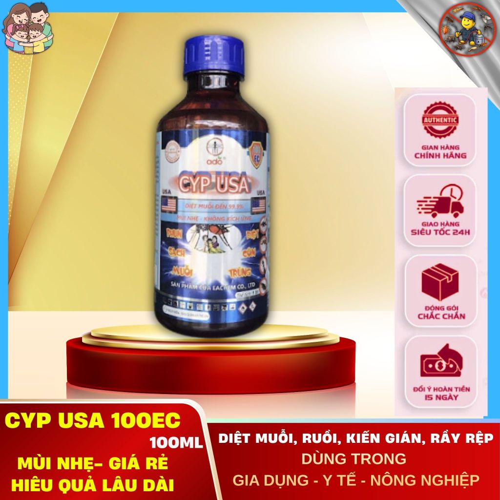 CHẾ PHẨM DIỆT CÔN TRÙNG CYP USA 100EC chai 100ml | Diệt Côn Trùng An Toàn và Hiệu Quả