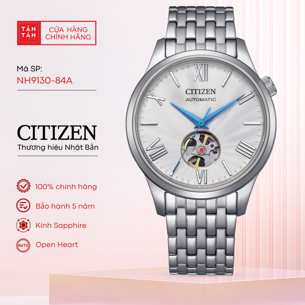 Đồng Hồ Nam Citizen Open Heart NH9130-84A Automatic 40mm - Đồng Hồ Tân Tân