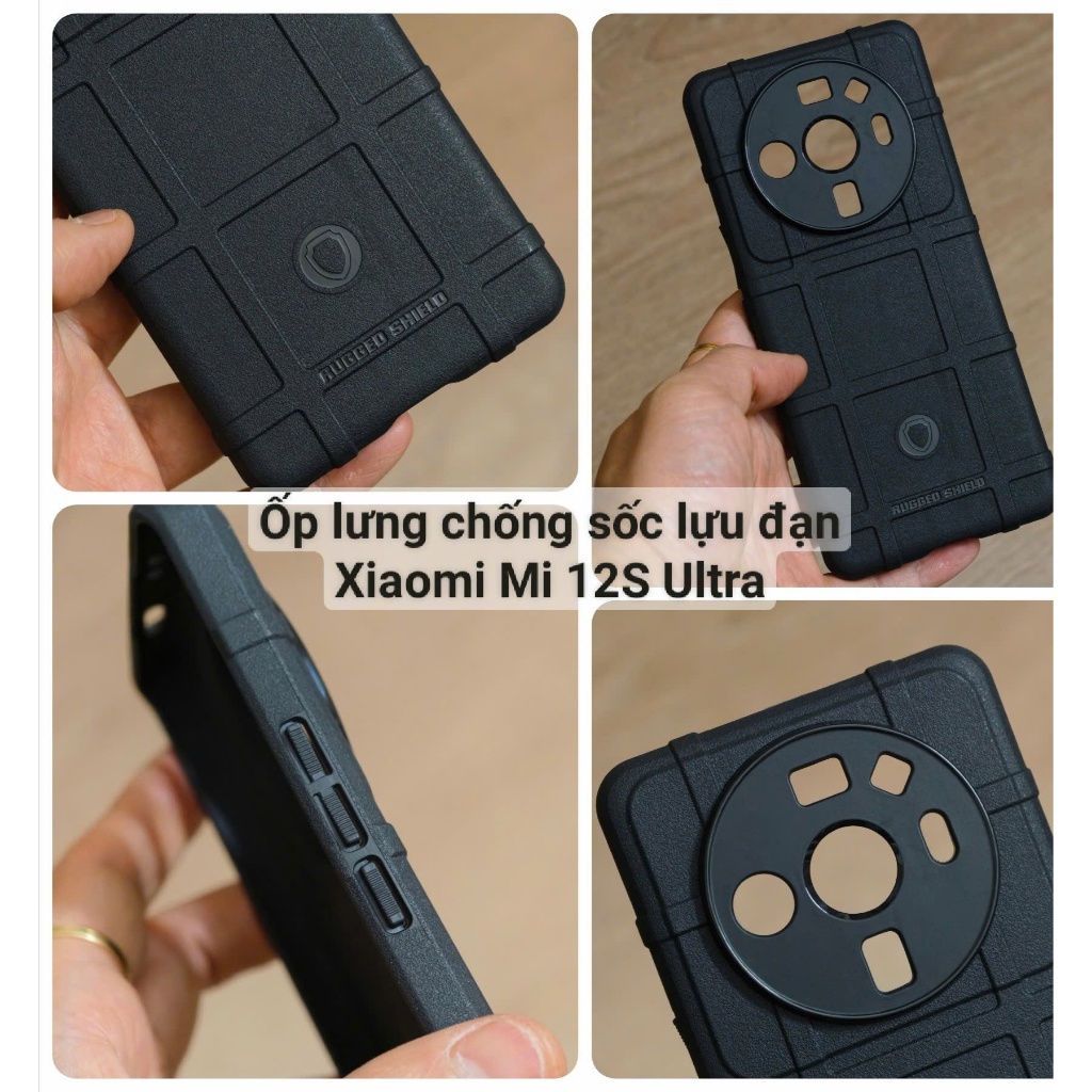 Ốp lưng lựu đạn Case Rugged shield Xiaomi Mi 12S Ultra