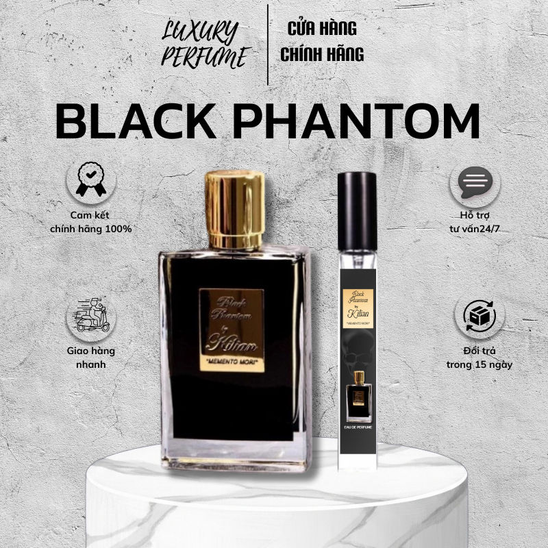 Nước Hoa Phantom Đen By Kilian EDP – Hương Rượu Rum Cafe Socola, Thơm Lâu 8-12H