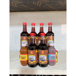 Combo tiết kiệm 6 chai cá nục 500ml 30N tặng kèm 300g mắm tôm và 300g mắm tép sơn thuyết ba làng