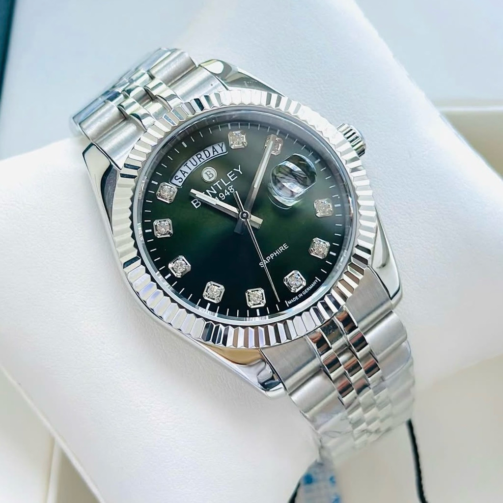 Đồng hồ nam dây thép Bentley Quartz BL2333-10MWGI