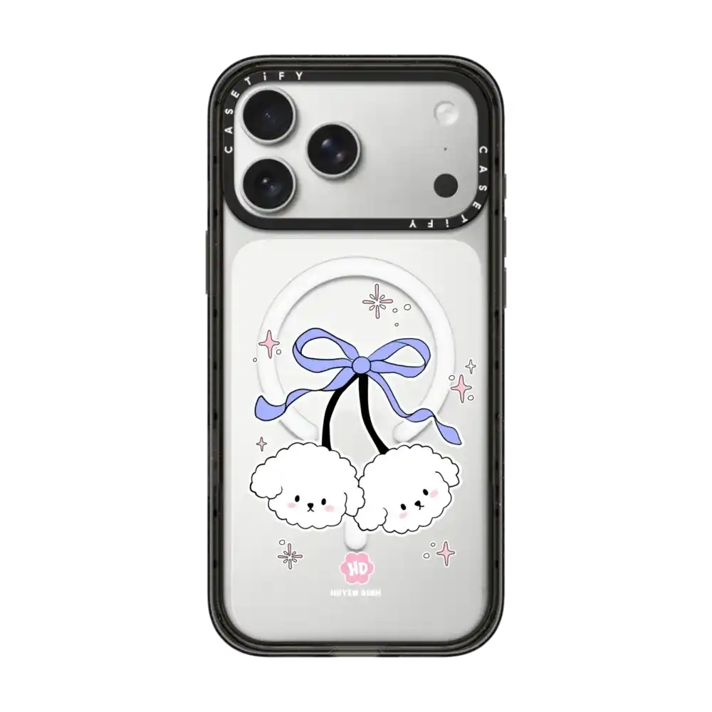 Case Ốp Lưng CASETiFY Bichon Bibo White Cherry | Impact