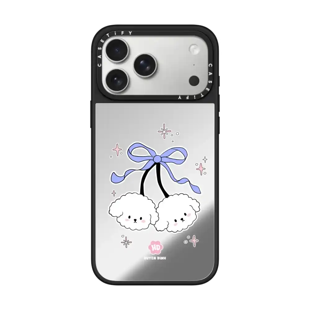 Ốp Lưng Casetify Bichon Bibo White Cherry | Mirror
