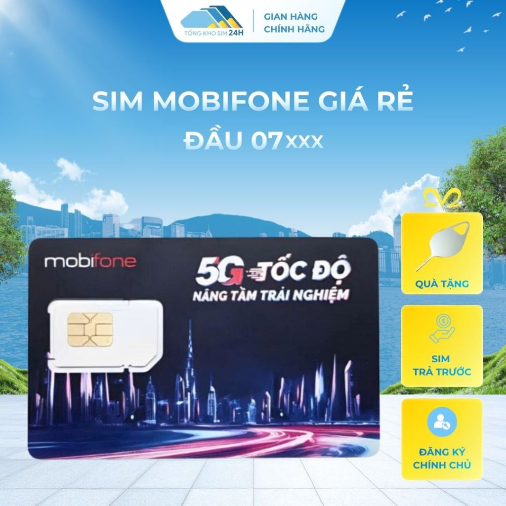 Sim Mobi Giá Rẻ chỉ từ 69k đầu 07, sim trả trước nghe gọi dễ nhớ [Cần ĐK chính chủ để sử dụng sim]