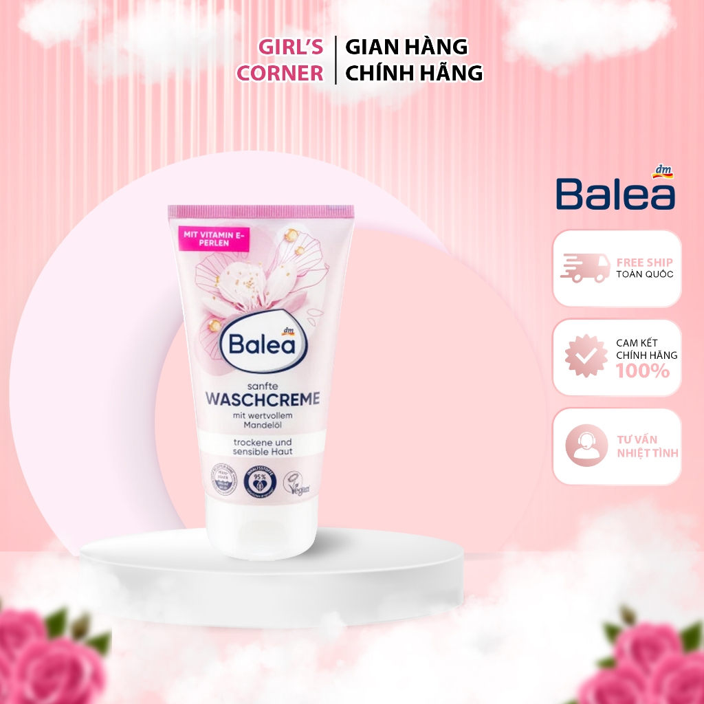 Sữa Rửa Mặt Balea 150ml Nội Địa Đức Cho Da Dầu Da Khô Da Nhạy Cảm