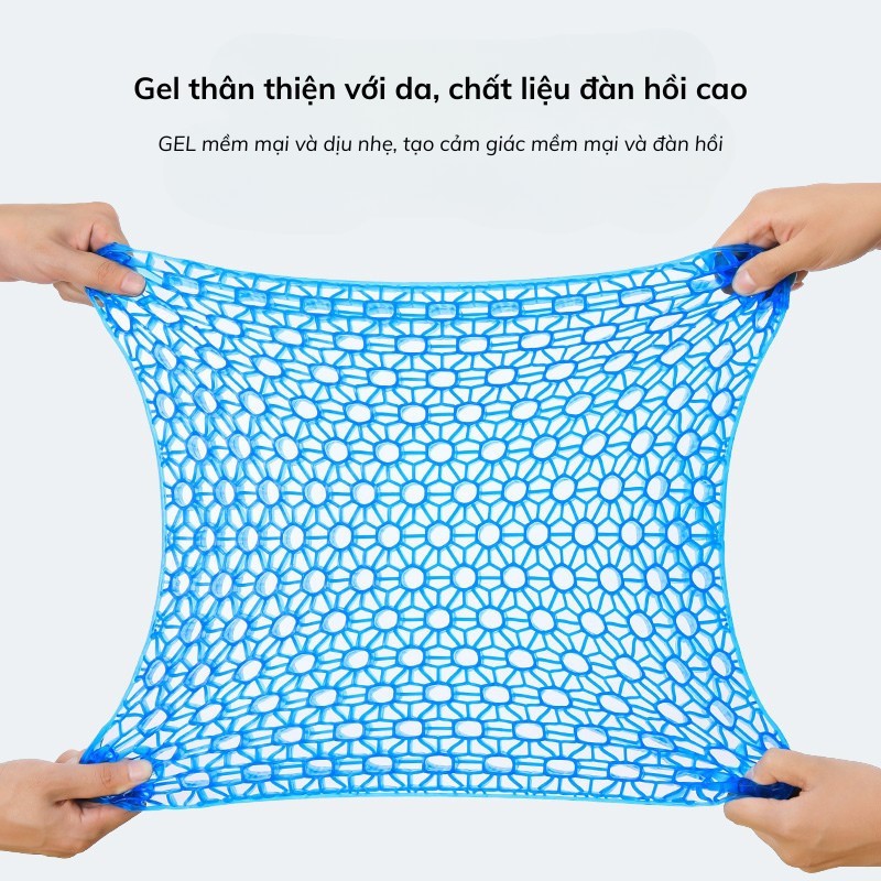 LUMOO Đệm ngồi gel tổ ong 3D thoáng khí gấp gọn, Đệm lót ghế | BigBuy360 - bigbuy360.vn