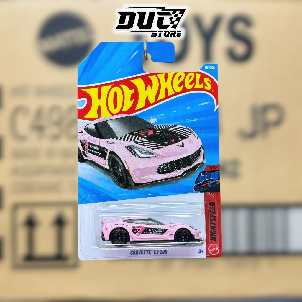 ducstore Xe mô hình JJJ73 Hot Wheels Corvette C7 Z06 - basic F case 2026