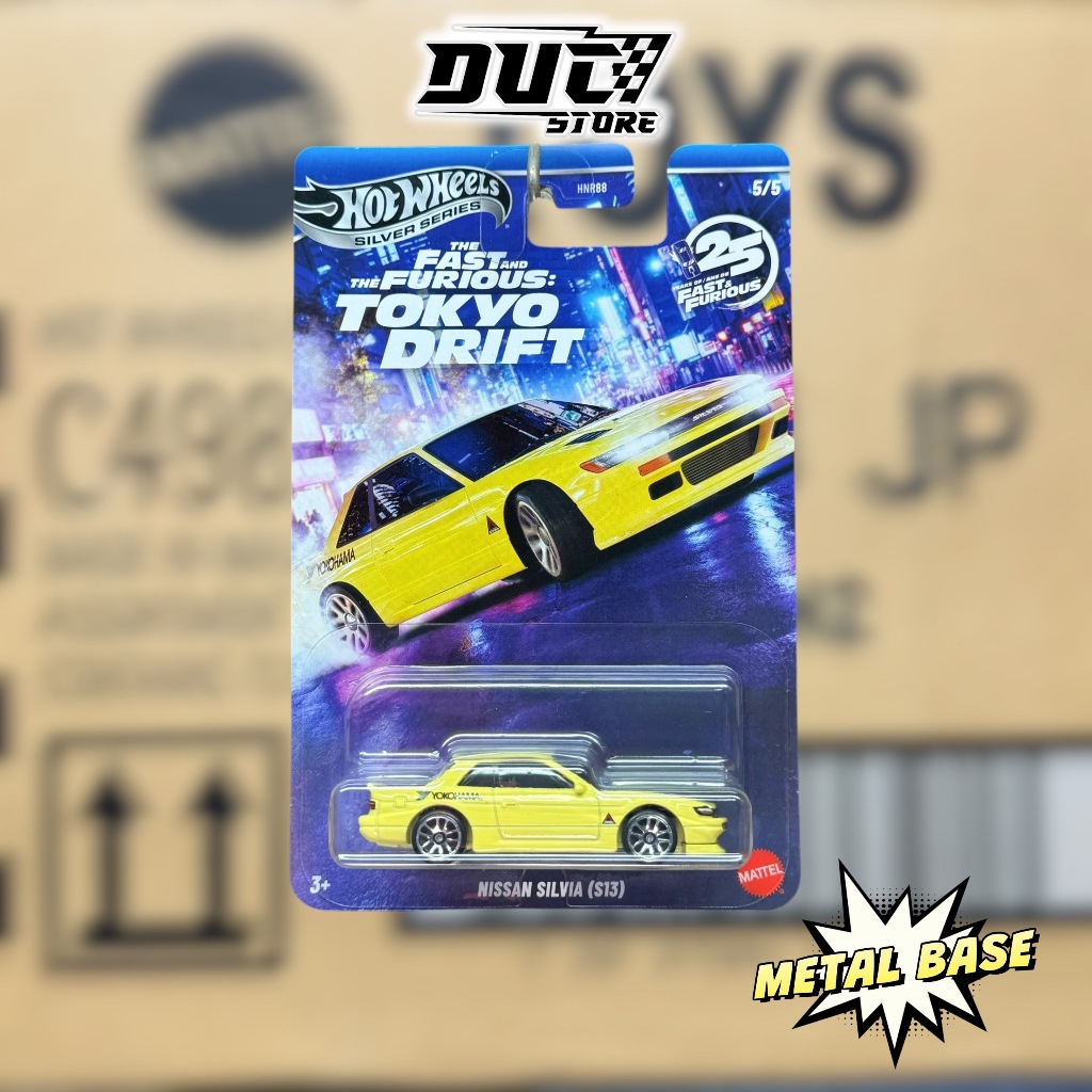 ducstore Xe mô hình JKX09 Hot Wheels Nissan Silvia (S13) - Metal base Fast and the Furious Tokyo Dri