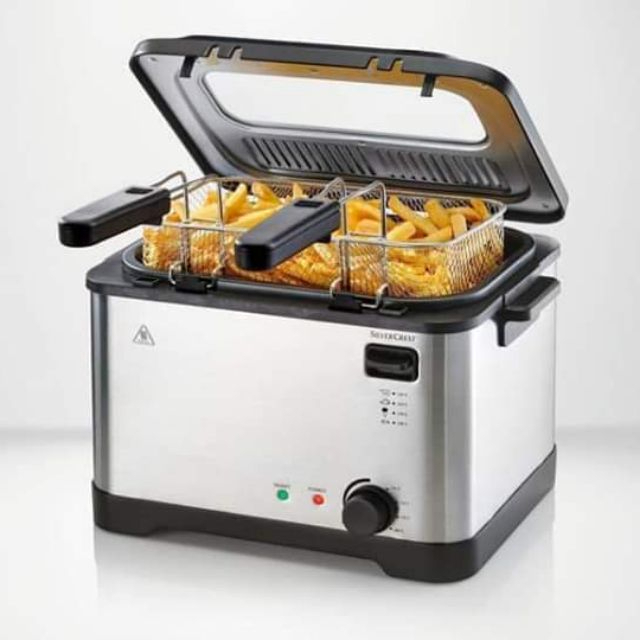 Nồi Chiên Ngập Dầu Silvercrest 4K, Nhập Đức, BH 12 Tháng, Hàng Chính Hãng