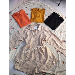 Sét Sơ Mi Đũi linen Big Size (55kg đến 100kg)