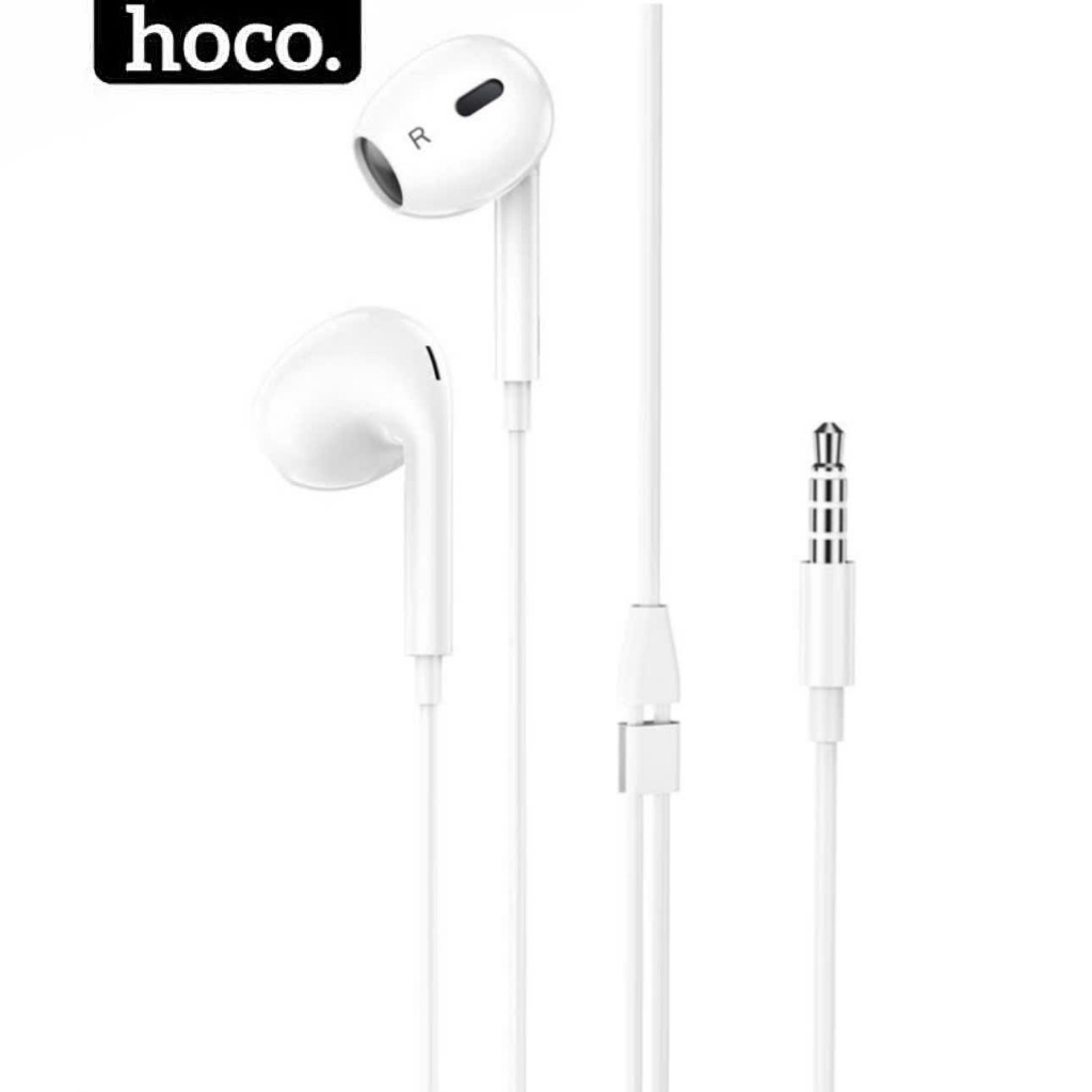 TaI nghe có dây Hoco jack 3.5mm có micro đàm thoài hiệu ứng âm thanh vòng 6d bass mạnh chống rối ồn
