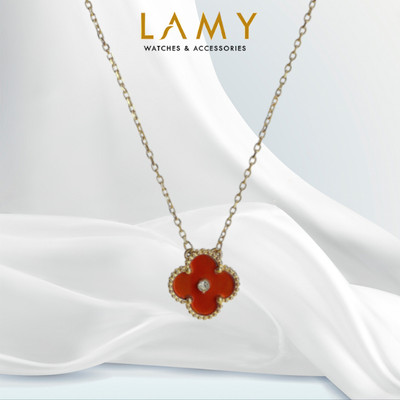 Dây chuyền nữ LAMY Lucky Stone Clover Necklace Gold 6408