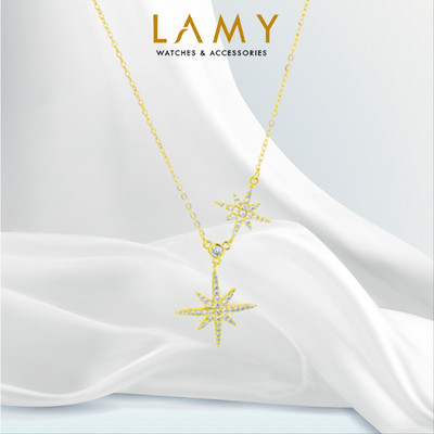 Dây chuyền bạc nữ LAMY Shooting Star Necklace Gold 6424