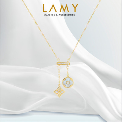 Dây chuyền nữ LAMY Lucky Double Floral Necklace Gold 6426