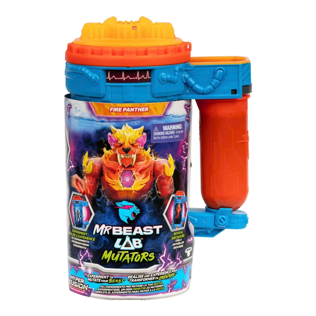 [2WinStore] Đồ chơi MrBeast Lab Mutators – Mutation Chamber Fire Panther – Bộ thí nghiệm tạo quái th