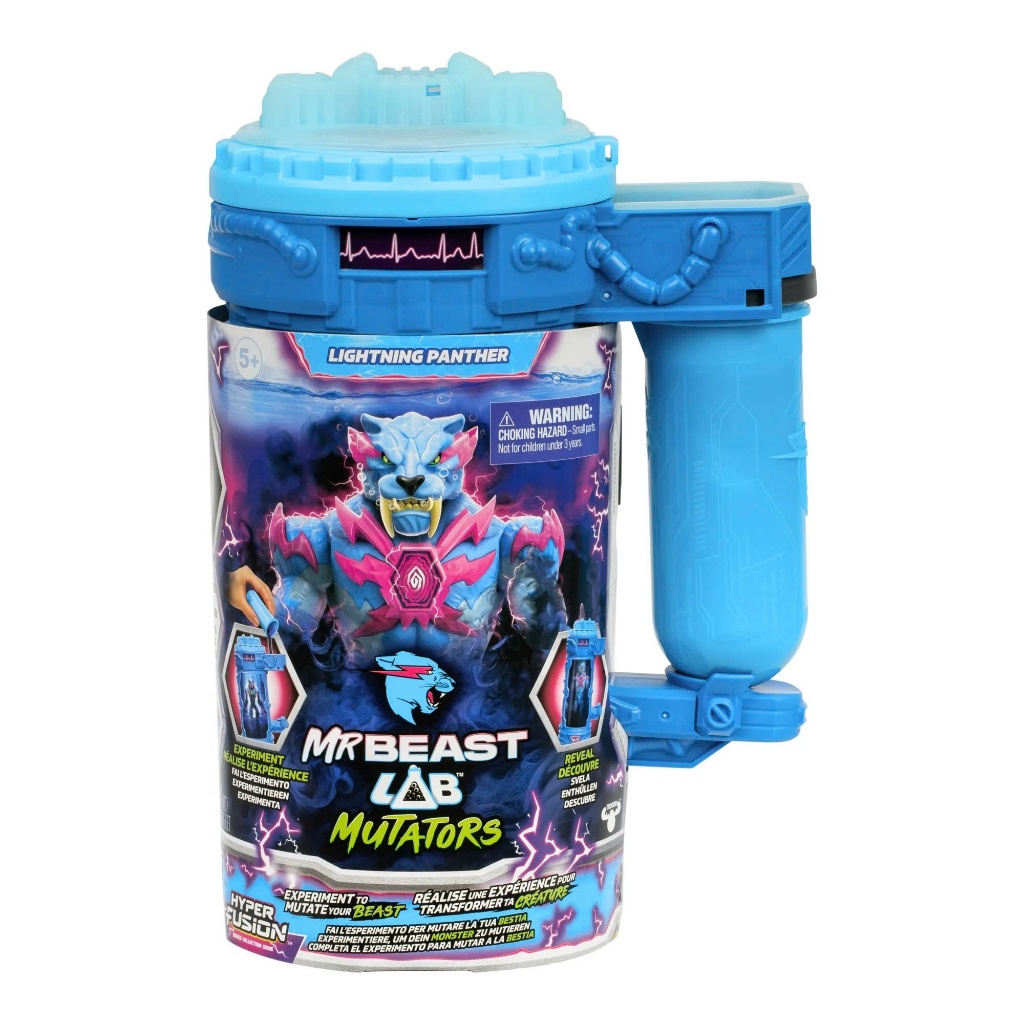 [2WinStore] Đồ chơi MrBeast Lab Mutators – Mutation Chamber Lightning Panther – Bộ thí nghiệm tạo qu