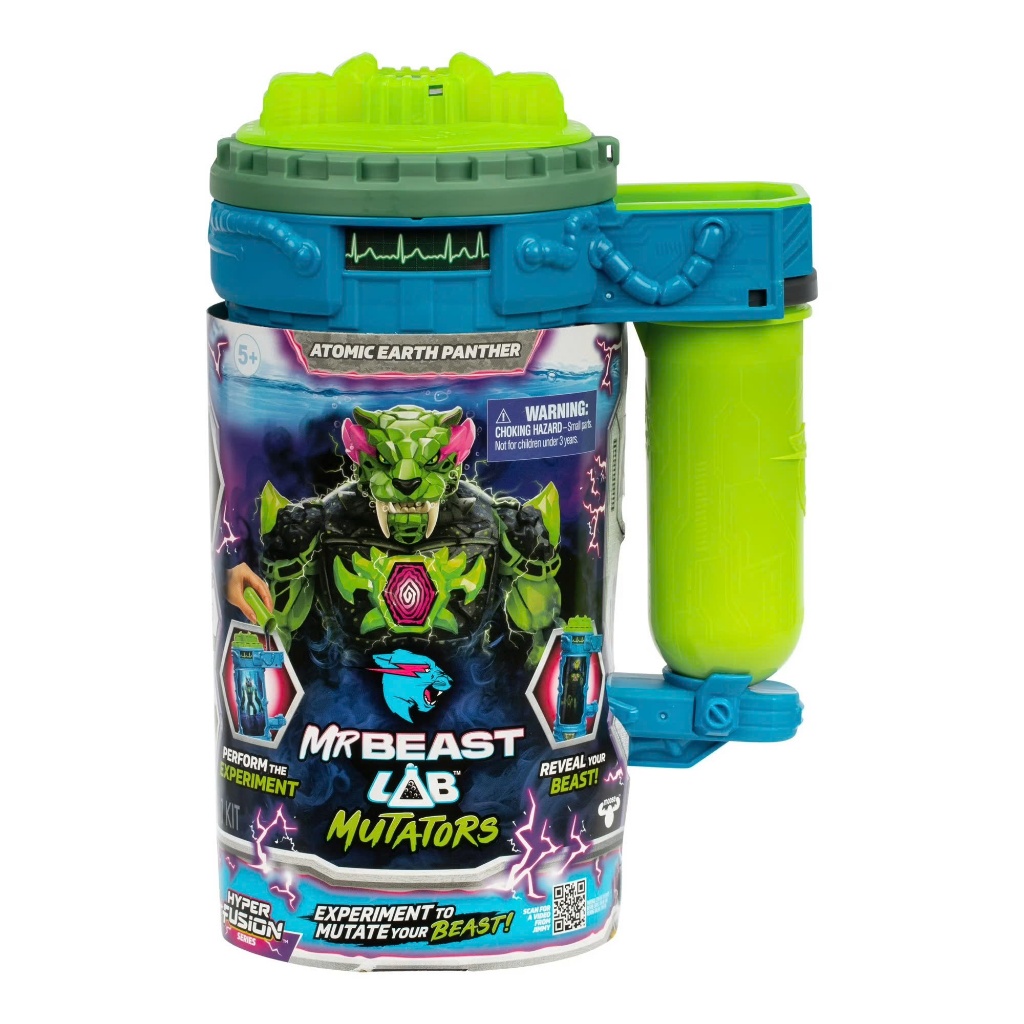 [2WinStore] Đồ chơi MrBeast Lab Mutators – Mutation Chamber Atomic Earth Panther – Bộ thí nghiệm tạo