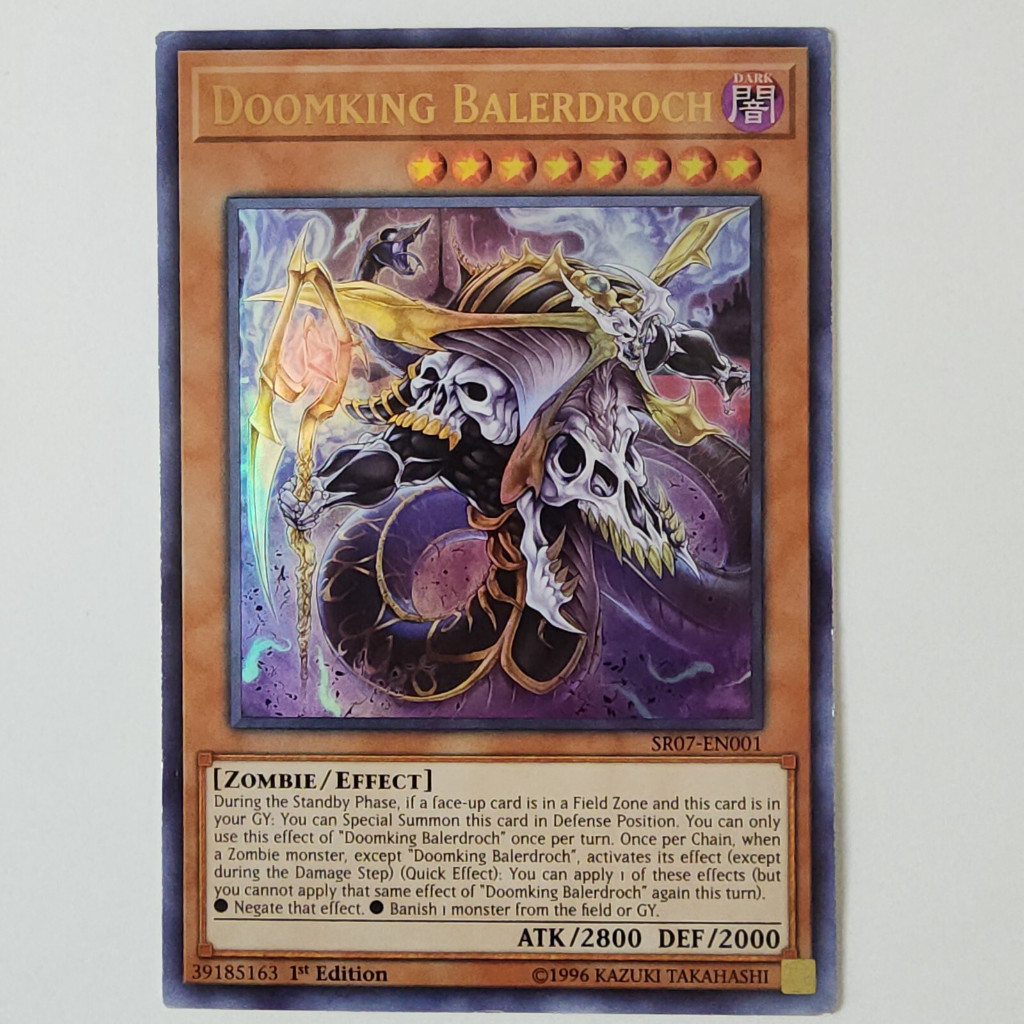 UK mã đầu SR07 Ultra Rare Lá thẻ bài Yugioh Doomking Balerdroch mons
