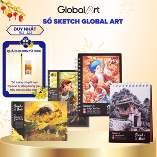 [Giảm 3K] Sổ Vẽ Đa Chất Liệu Global Art 190/230gsm A4 A5 Sổ Sketch 30 Tờ Giấy Sần Không Kị Tẩy Giấy Vẽ Chuyên Nghiệp