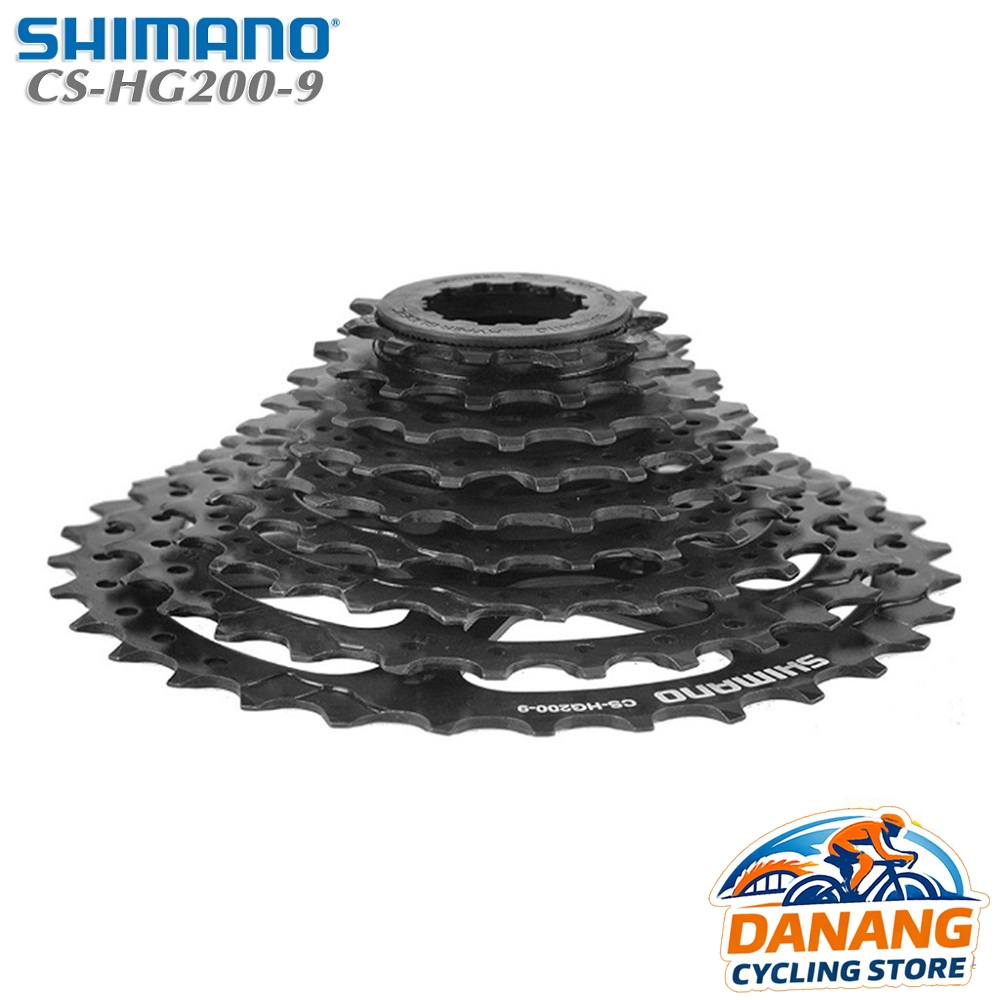 Líp Thả 9 Tầng (Cassette) Xe Đạp SHIMANO Altus CS HG200 11-32T / 11-34T / 11-36T – Chính Hãng, Không Hộp