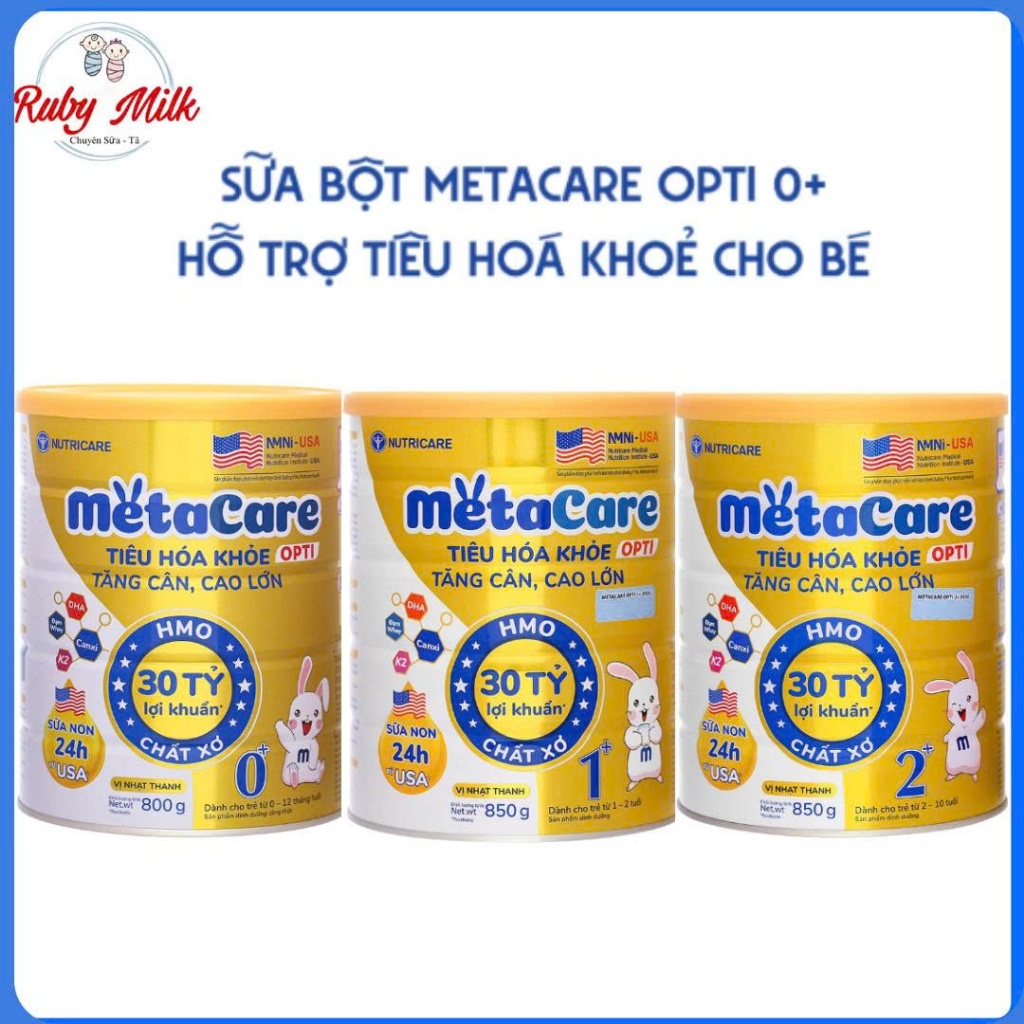 Sữa Bột Metacare Opti Vàng Lon 800g - Đủ Số Cho Bé