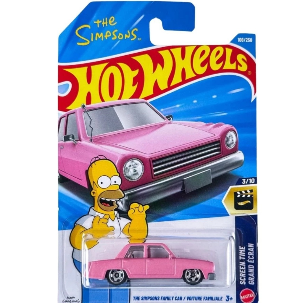 Hot Wheels The Simpsons Family Car Case E 2026