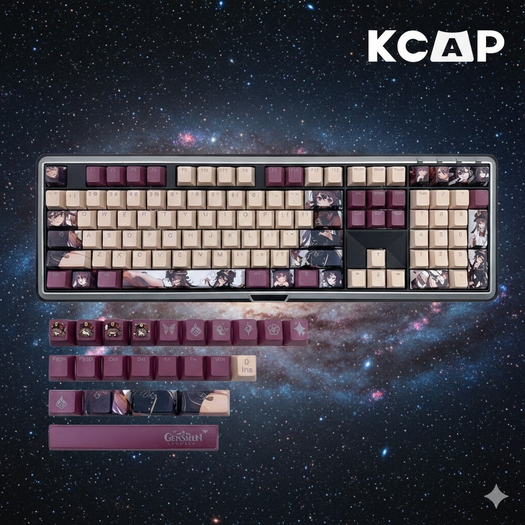Bộ Keycap PBT Hu Tao | KCAP - World of keycaps