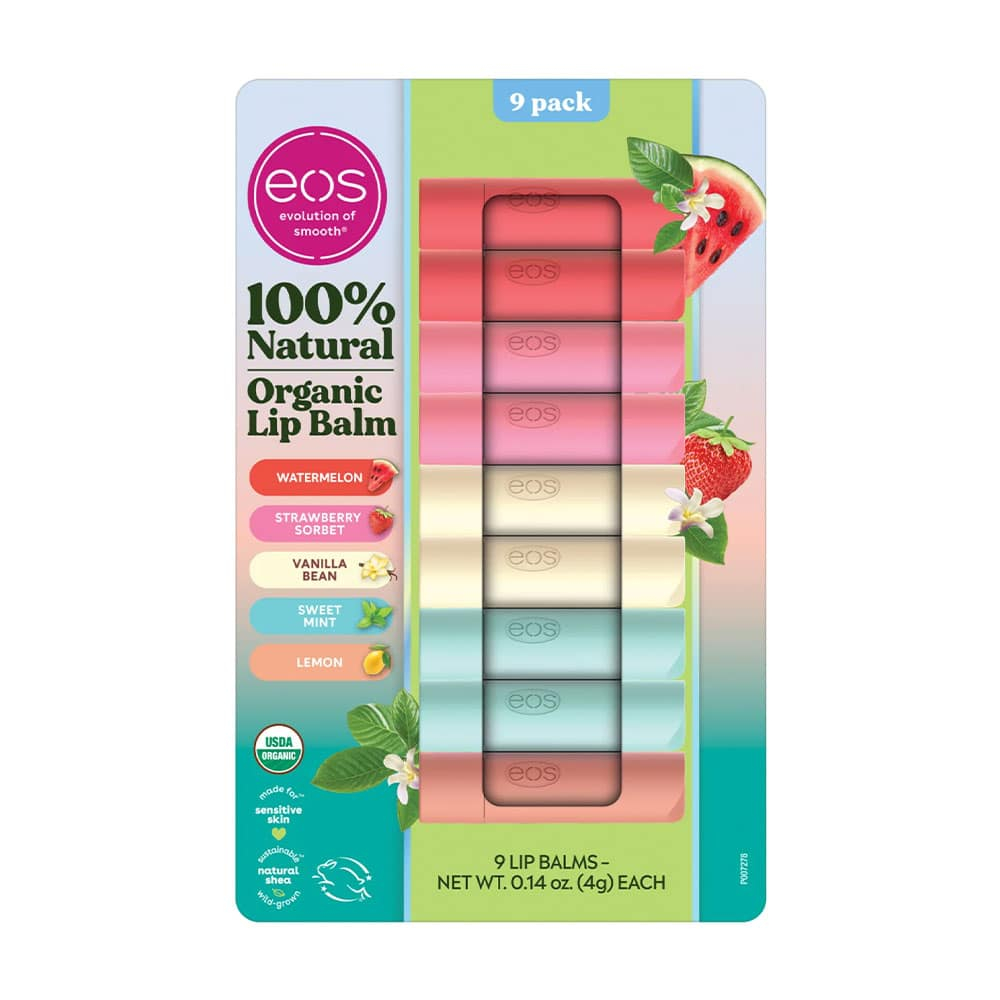 [HÀNG MỸ] Son Dưỡng Môi Eos Natural Organic Lip Balm - Dưỡng Ẩm Cả Ngày - Bán Lẻ 1 Thỏi