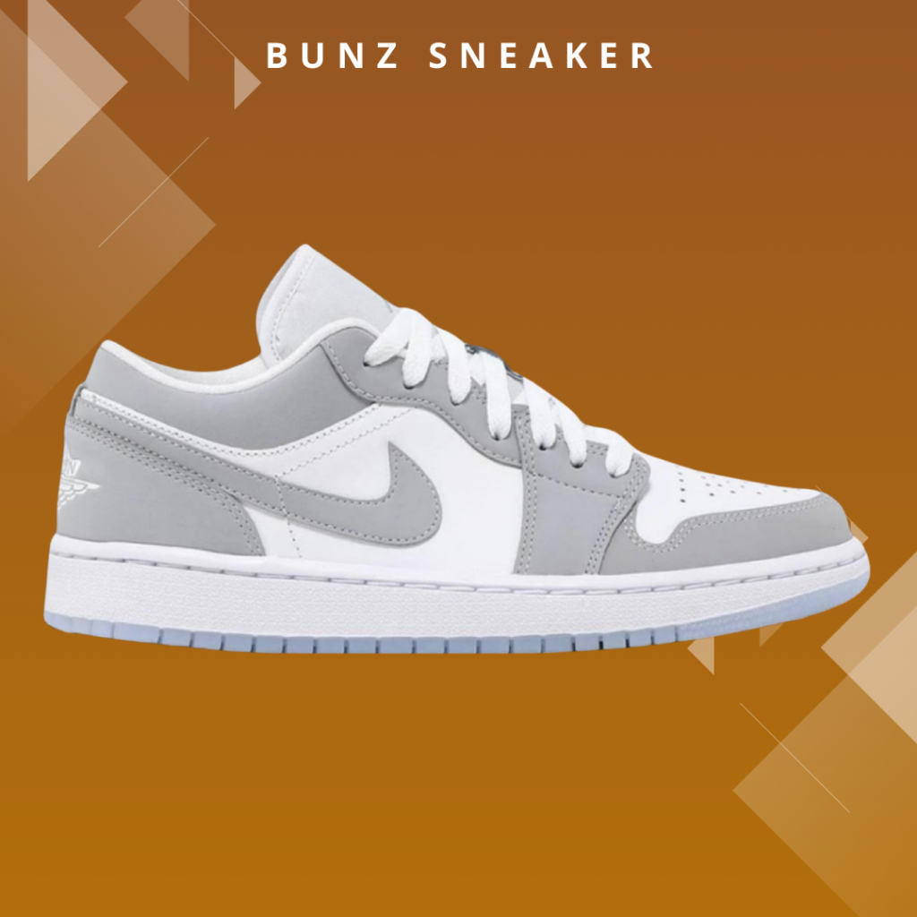 [ Chính Hãng ] Giày Sneaker Jordan 1 Low Wolf Grey Đẹp Nhất, Đủ Size Nam Nữ, Full Box