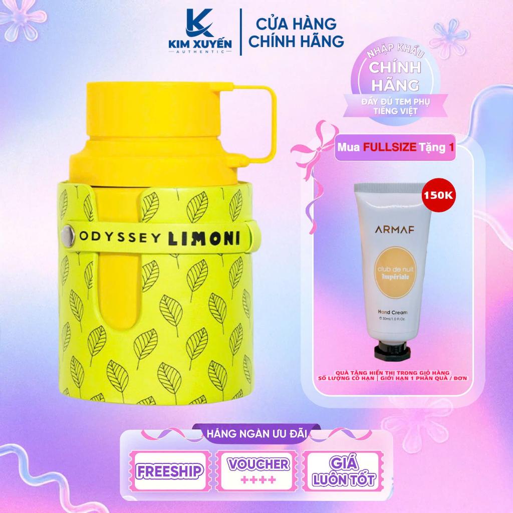 [LIMONI] Nước hoa ARMAF Odyssey Limoni Eau De Parfum 100ML (TẶNG KEM DƯỠNG TAY ARMAF)