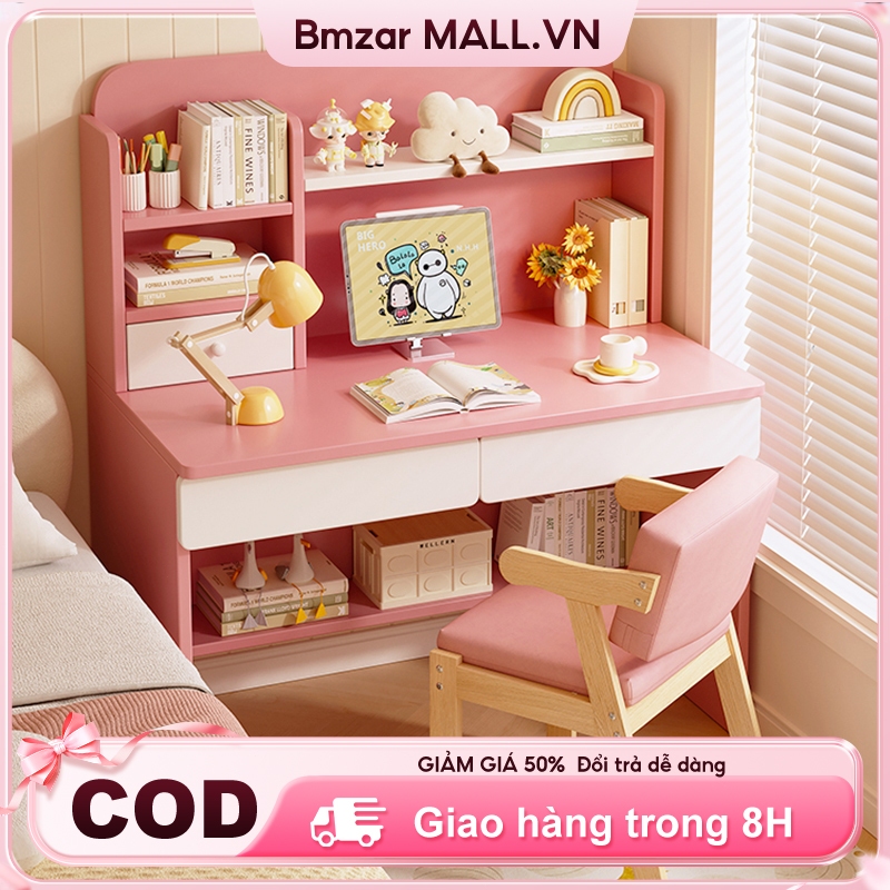 Bmzar Bàn Học Trẻ Em Bàn Học Màu Xanh Hồng Có Ngăn Kéo Bàn Viết Học Sinh Chống Gù Chống Cận | BigBuy360 - bigbuy360.vn