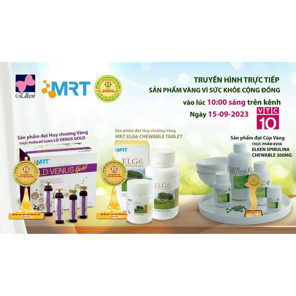 Sữa non nguyên bản 96,15% dạng viên Elken lọ 120 viên