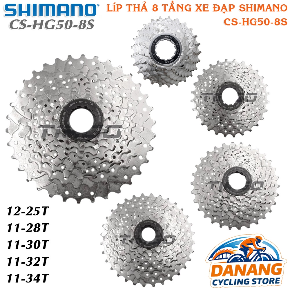 Líp Thả 8 Tầng (Cassette) Xe Đạp SHIMANO Claris CS HG50 – Chính Hãng, Không Hộp