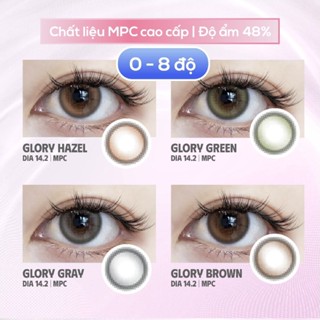 SLENS - Lens 1 NGÀY (1 CHIẾC) GLORY brown/gray/green/hazel MPC - Kính áp tròng Hàn quốc Seoullens