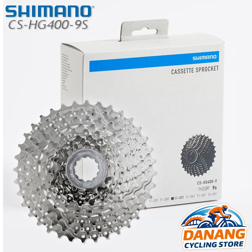 Líp Thả 9 Tầng (Cassette) Xe Đạp SHIMANO CS HG400 – Full Box Chính Hãng