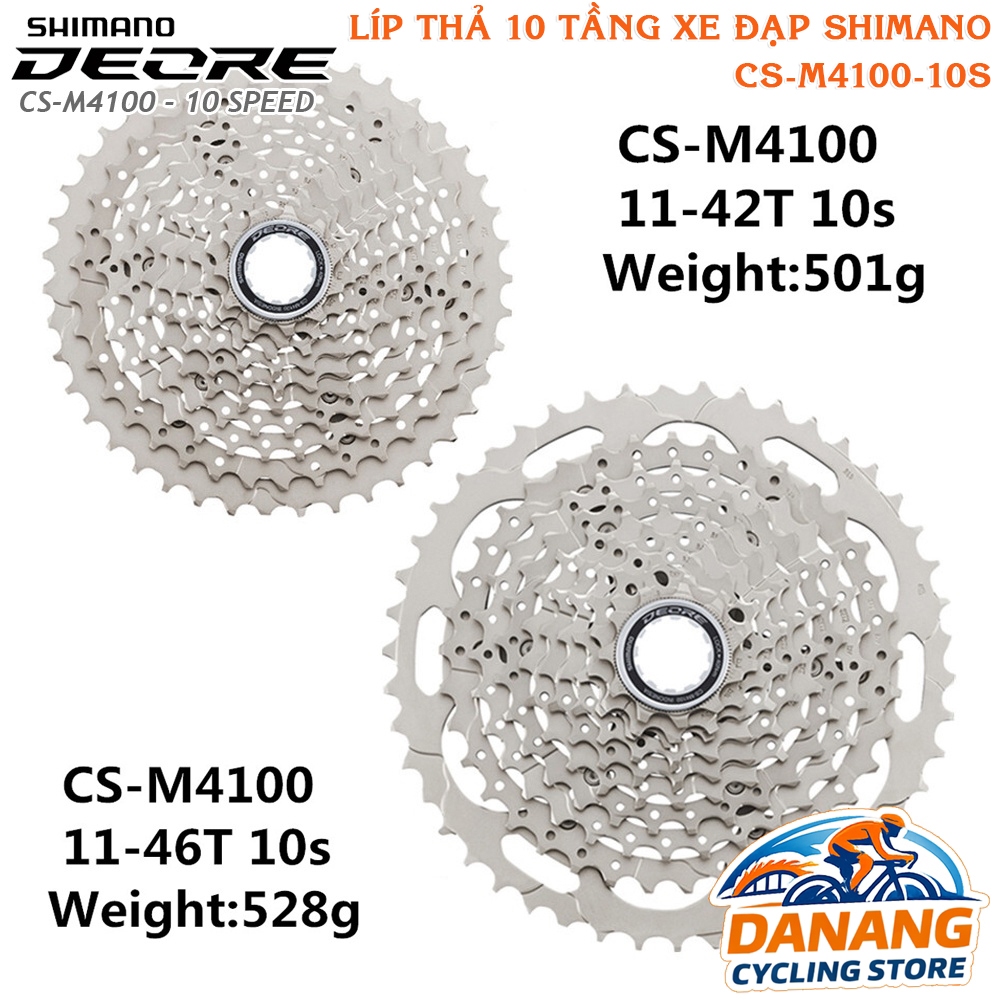 Líp Thả 10 Tầng (Cassette) Xe Đạp SHIMANO Deore CS M4100 – Chính Hãng, Không Hộp