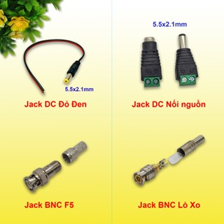 [Combo 5 Cái] Jack BNC, DC Loại Tốt Chuyên Dùng Nối Tín Hiệu Cho Camera Và Cấp Nguồn Cho Camera, TiVi, Đầu Ghi...