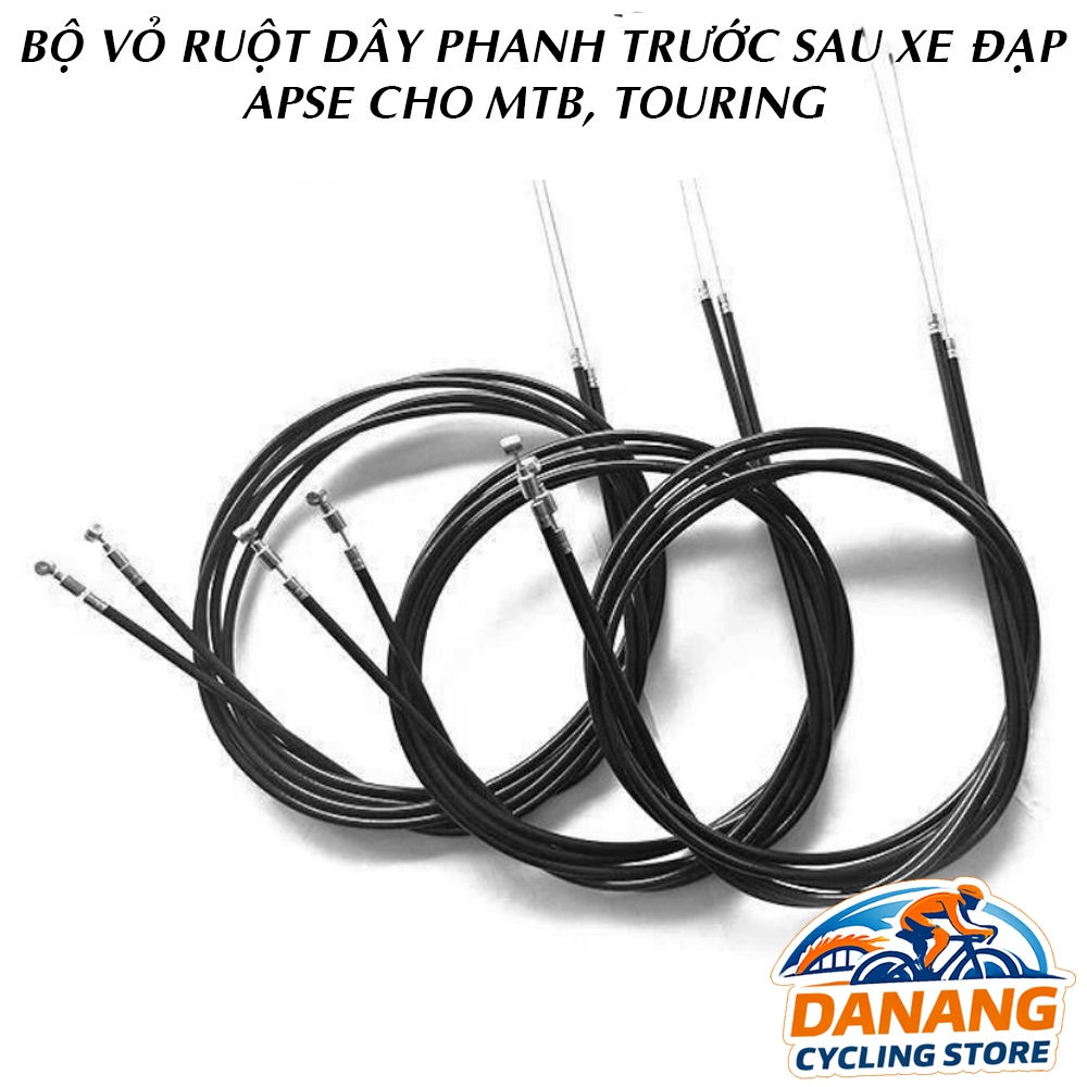 Bộ Vỏ Ruột Dây Phanh Xe Đạp APSE – Trước Sau