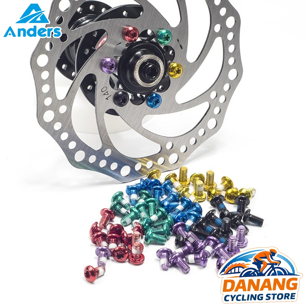 Bộ 12 Ốc Vít T25 ANDERS M5x10mm – Ốc Phanh Đĩa Xe Đạp