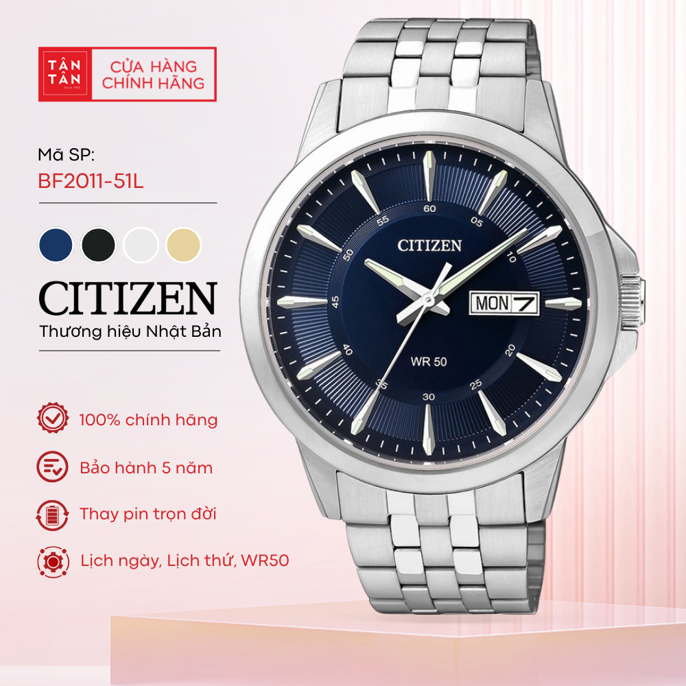Đồng Hồ Nam Citizen BF2011-51L Quartz 41mm - Đồng Hồ Tân Tân