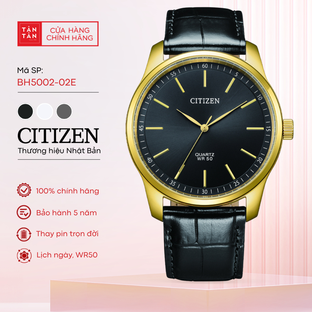 Đồng Hồ Nam Citizen  BH5002-02E Quartz 42mm - Đồng Hồ Tân Tân