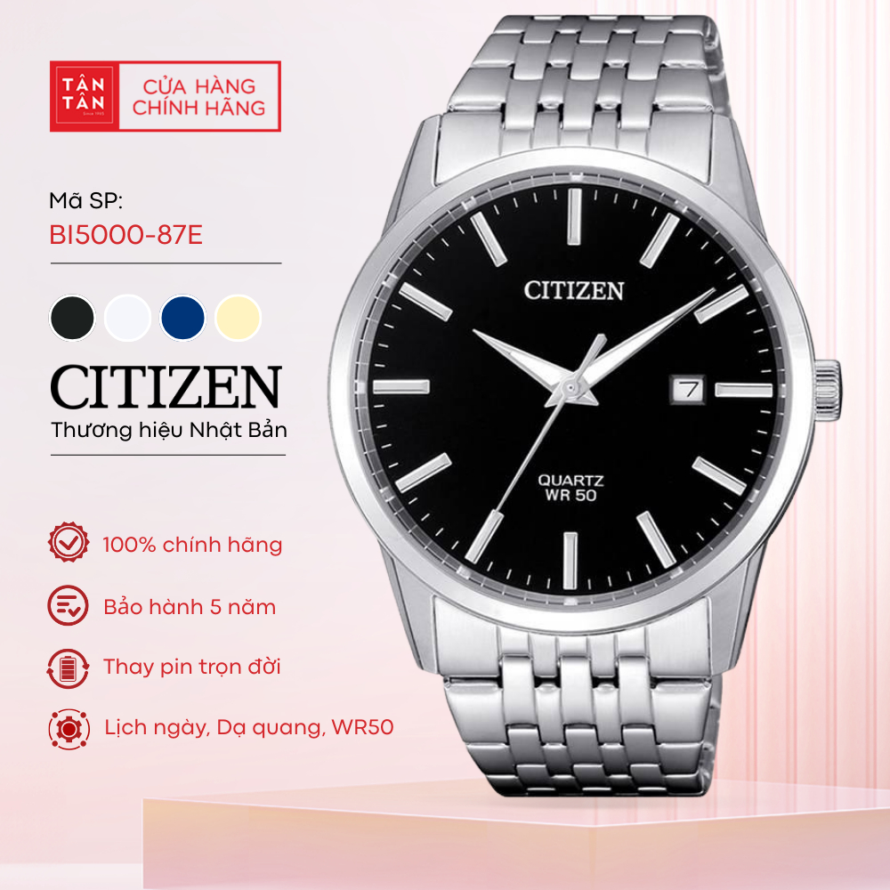 Đồng Hồ Nam Citizen  BI5000-87E Quartz 39mm - Đồng Hồ Tân Tân