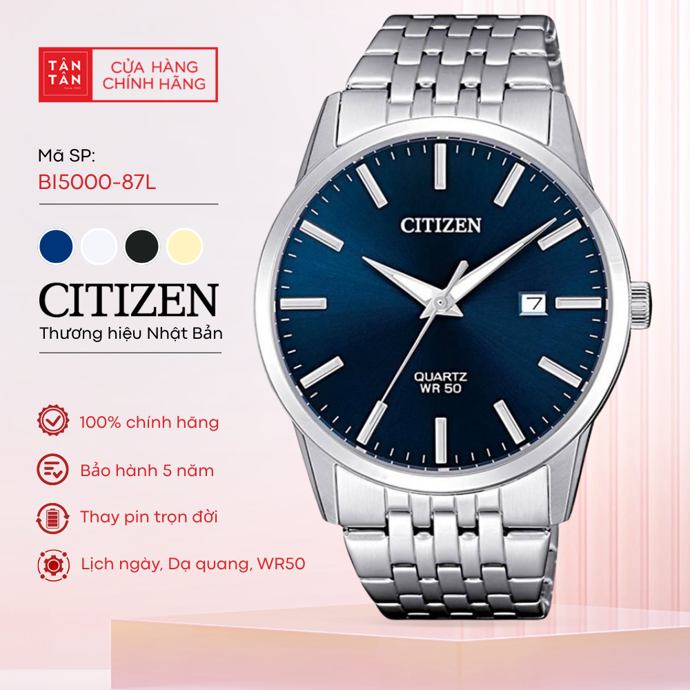 Đồng Hồ Nam Citizen  BI5000-87L Quartz 39mm - Đồng Hồ Tân Tân