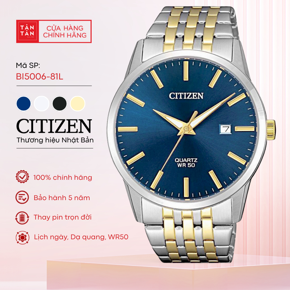 Đồng Hồ Nam Citizen  BI5006-81L Quartz 39mm - Đồng Hồ Tân Tân