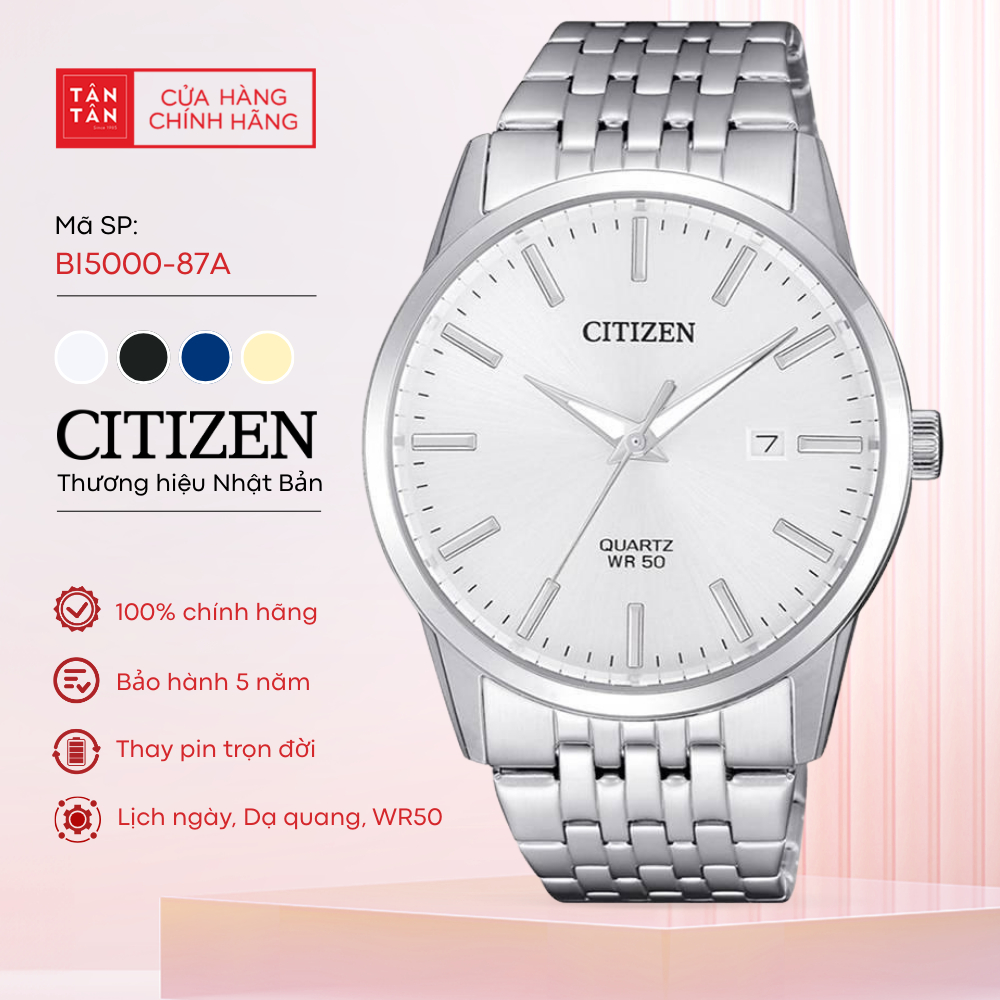 Đồng Hồ Nam Citizen  BI5000-87A Quartz 39mm - Đồng Hồ Tân Tân