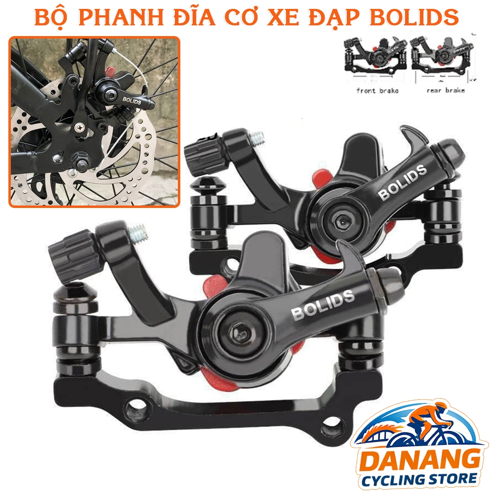 Bộ Cụm Phanh Đĩa Cơ Xe Đạp Bolids BB8 – 2 Cái Trước Sau