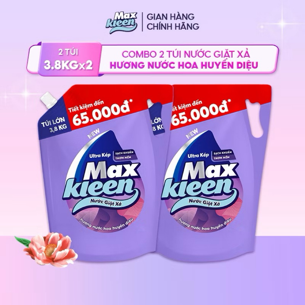 Nước giặt xả Max kleen 3,8kg